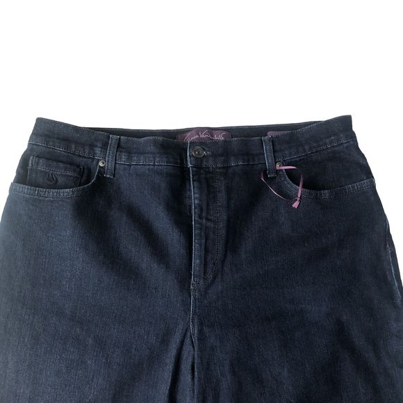 Gloria Vanderbilt Women's Amanda Jeans Blue Size 16 Short - Picture 3 of 16
